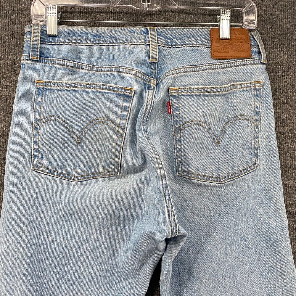 Levis Premium Jeans Womens‎ 29 Blue Wedgie Straight High Rise Button Fly Y2K - Picture 5 of 12